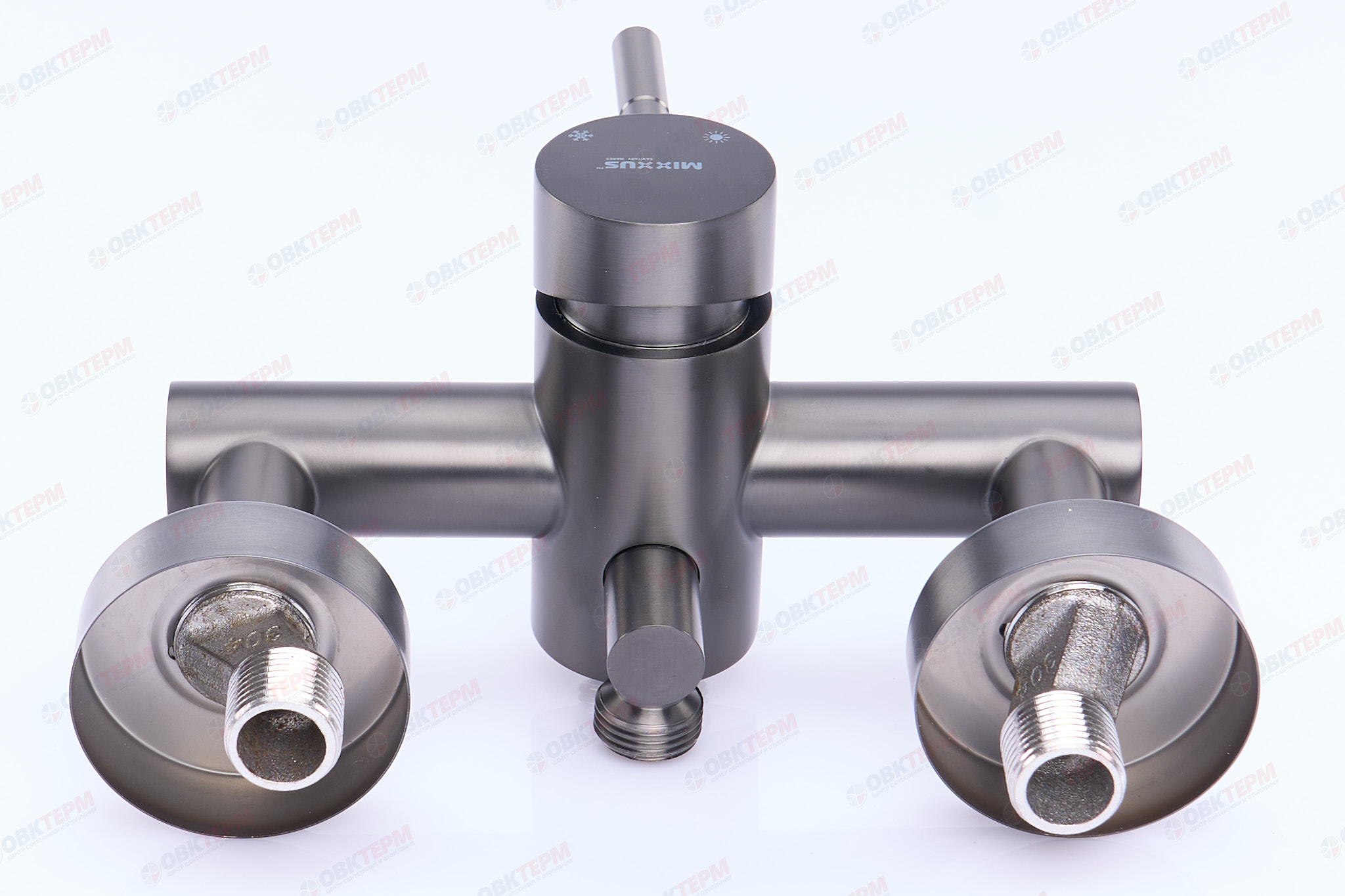 Смеситель д/ванны нерж/сталь MIXXUS SUS-006 (EURO) GRAPHITE Ø40 (12 шт/ящ) - миниатюра №5