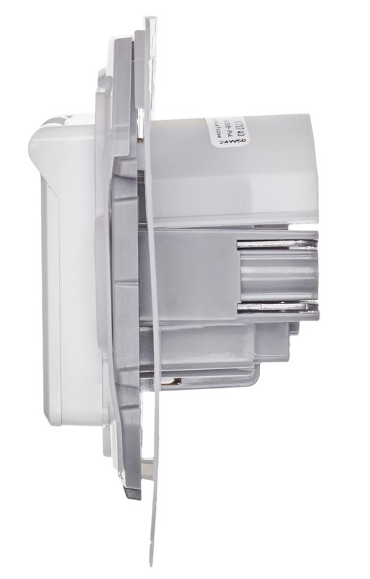 Розетка 1-м механизм с/з 16А IP20 250В 2P+Е защ.шторки с крышкой Белый IEK Inspiria (Legrand) - Изображение №3