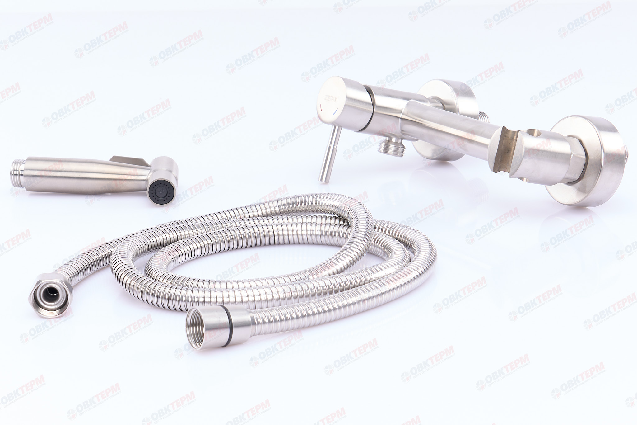 Смеситель с гигиеническим душем ZERIX SUS-222 из нерж стали(10 шт/ящ) - Изображение №3