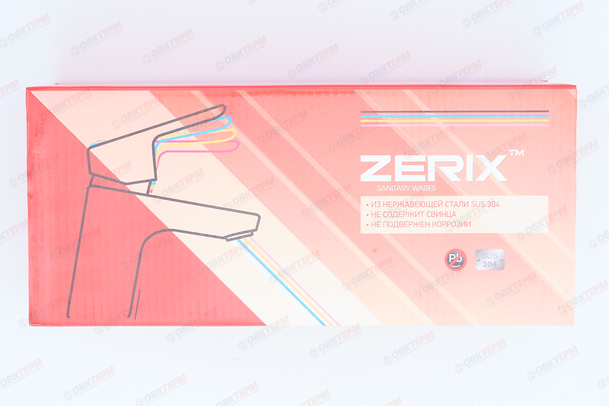 Смеситель с гигиеническим душем ZERIX SUS-222 из нерж стали(10 шт/ящ) - миниатюра №6