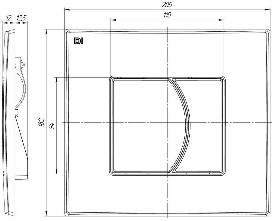 Инсталляц. сист д/унитаза DI (Тип 2-Б-DI / кнопка / цвет БЕЛЫЙ) - Изображение №3