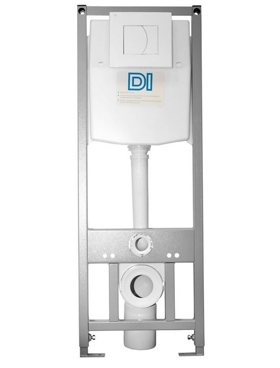 Инсталляц. сист д/унитаза DI (Тип 2-Б-DI / кнопка / цвет БЕЛЫЙ) - миниатюра №7