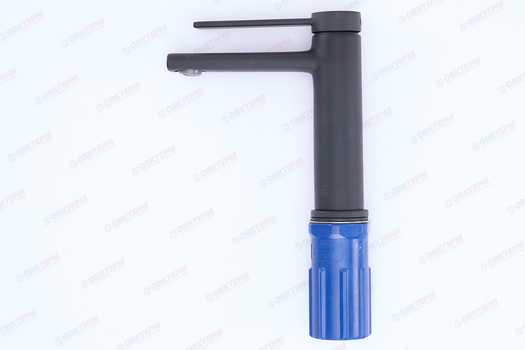 Смеситель д/умывальника FRAР F1067-6 черный /латунь /Ø25 /аэратор М24 /гайка - миниатюра №3