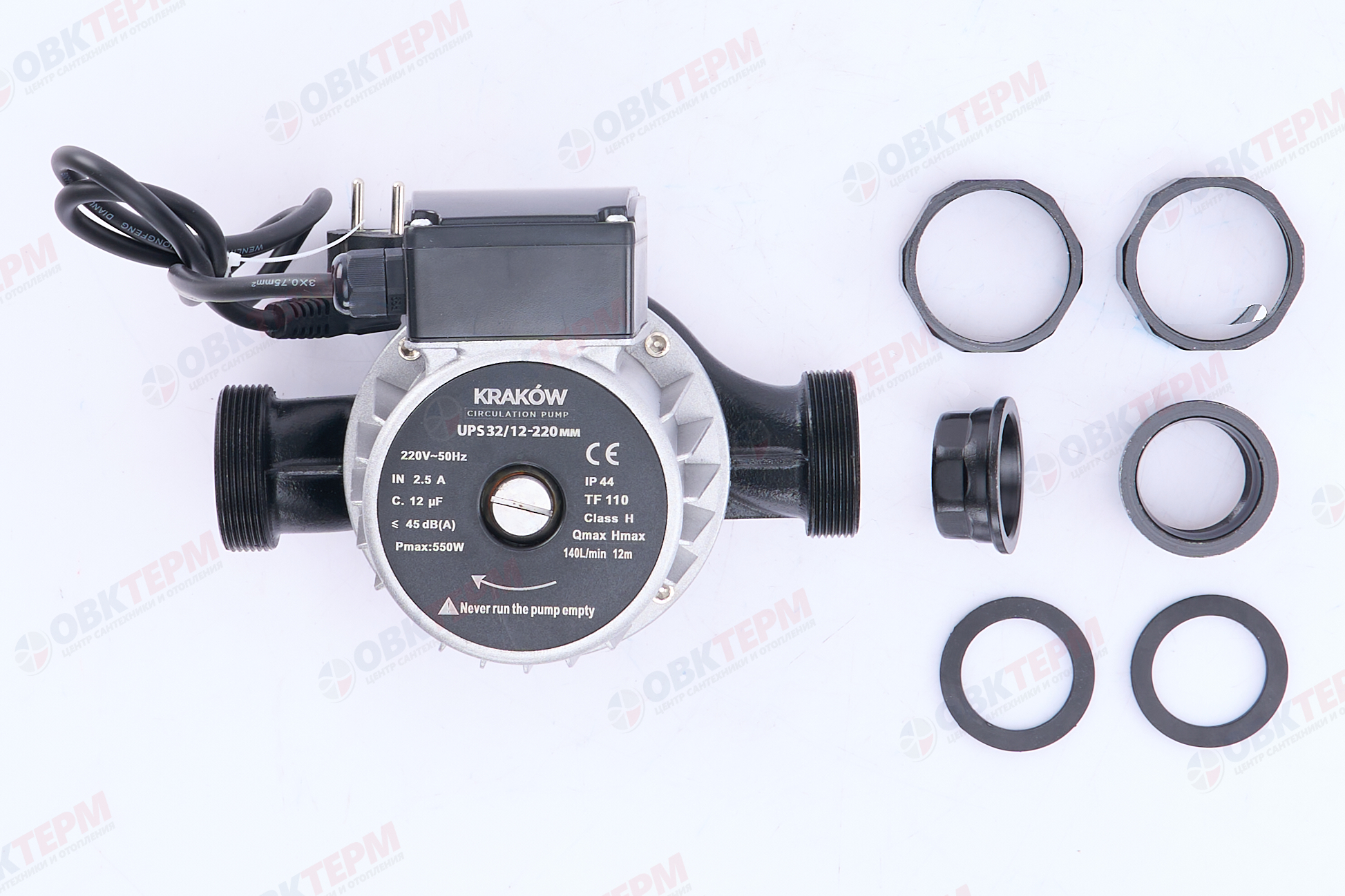 Насос циркуляционный  UPS  32/12-220   KRAKOW - миниатюра №7
