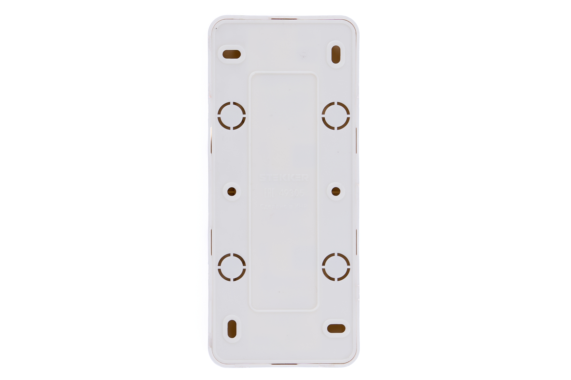 Розетка 3-местная б/з открытой установки, 250В, 10А, IP20, серия София, белый, MST10-13-01 - Изображение №4