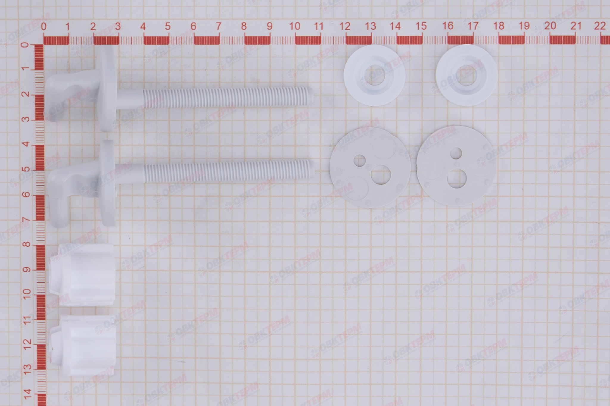 Крепление к сиденью КР 05 (пластик) длина шпильки 80мм - миниатюра №6