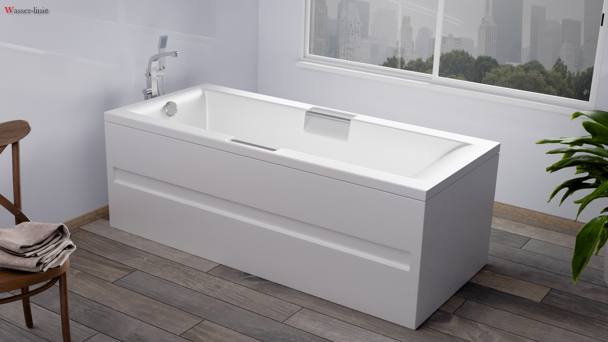 Ванна акрил  Wasser-Linie SINDI 170*75 (без комплекта) - Изображение №1