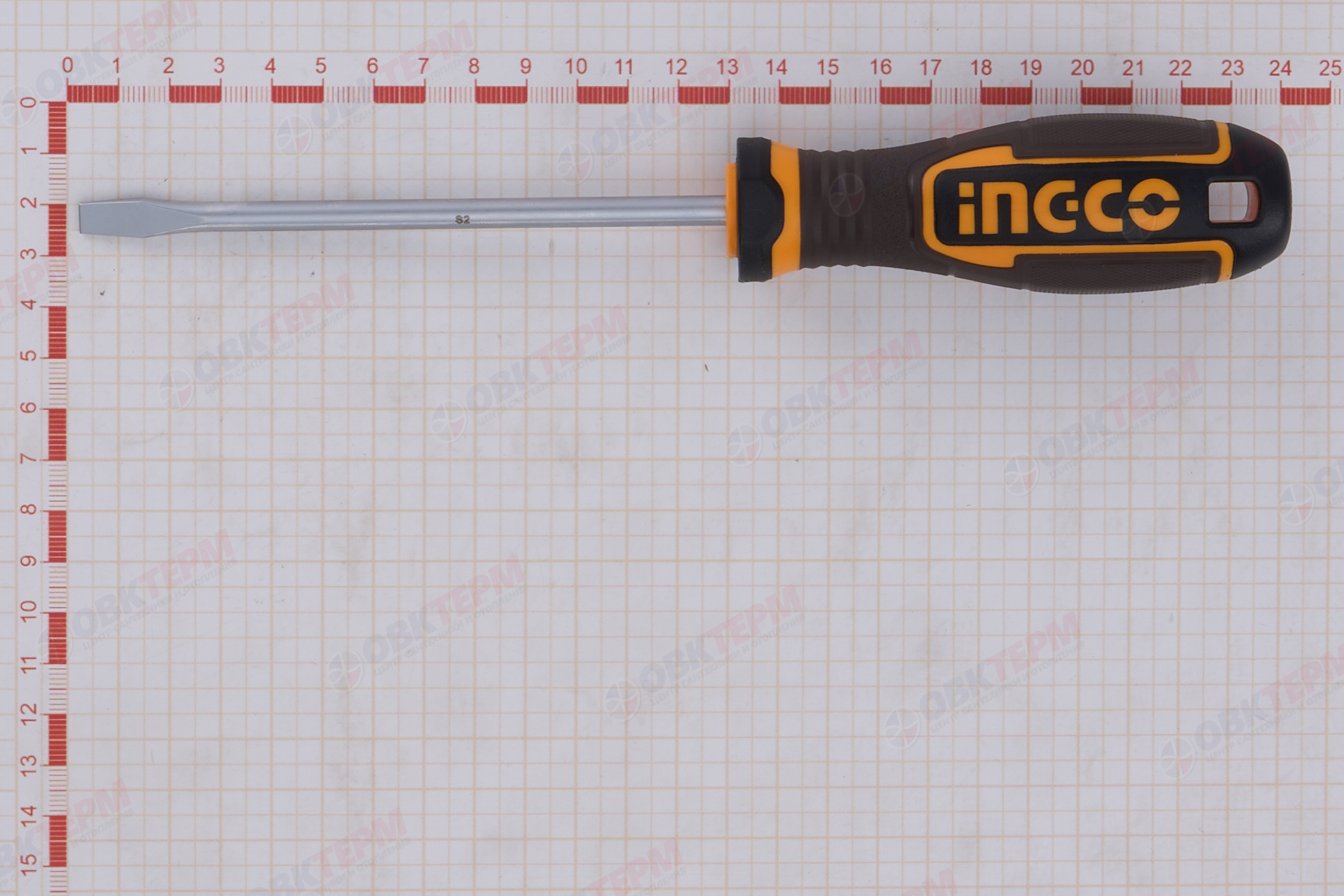 Отвертка плоская SL6.5x125 INGCO HSDSL6125 INDUSTRIAL - миниатюра №6