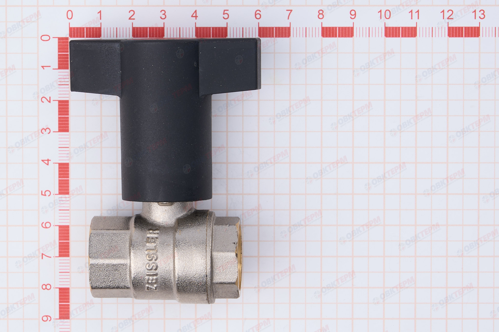 Кран шаровый       (ручка удлиненная пластик)     ZEISSLER     1/2"   ВВ   (15/60) - миниатюра №6