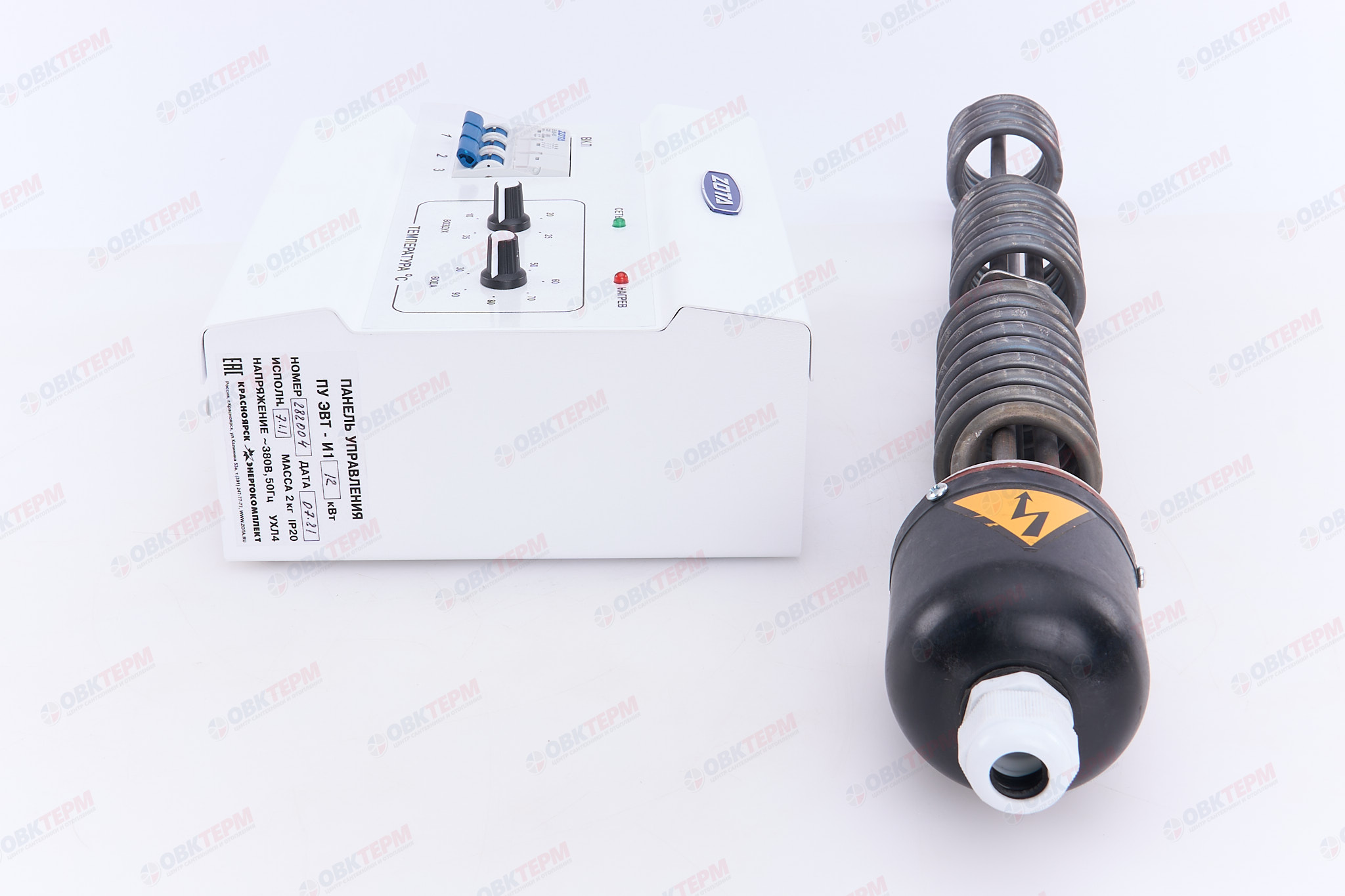 Комплект подключения ТЭНБ-12 кВт (резьба 2") к котлам тв.топливным (без кабеля)   ZOTA - Изображение №4