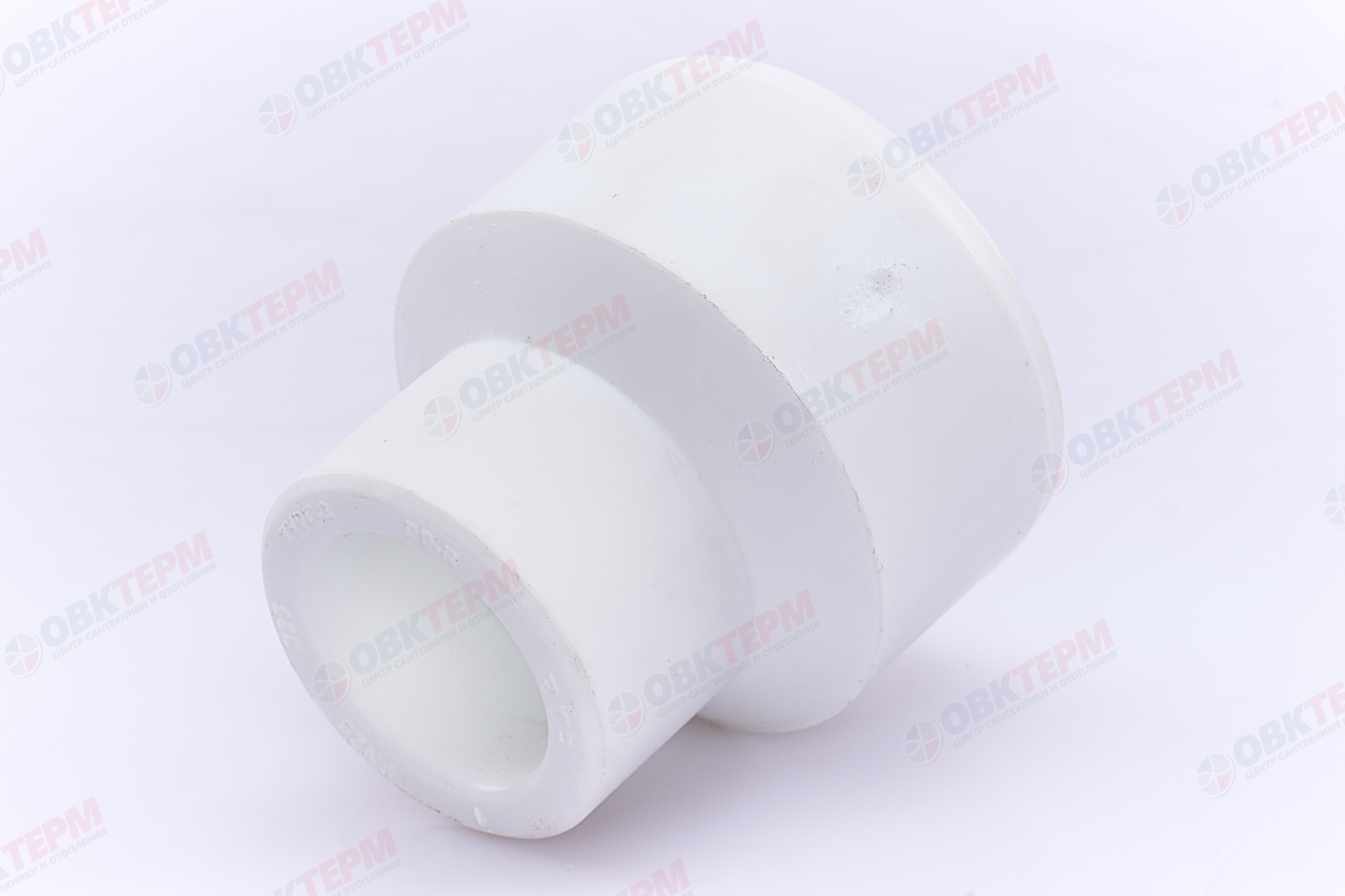 Муфта переход.  ВН  50*25   БЕЛАЯ PP-R   (RTP)    (80/10) - миниатюра №2
