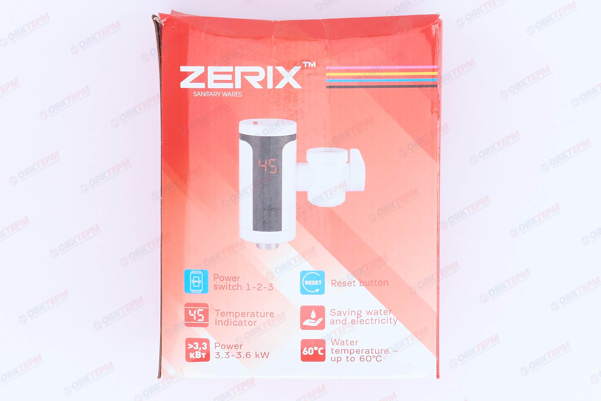 Водонагреватель на излив ZERIX ELW77-E с индек. темп. /крепл.на излив смес / - Изображение №5