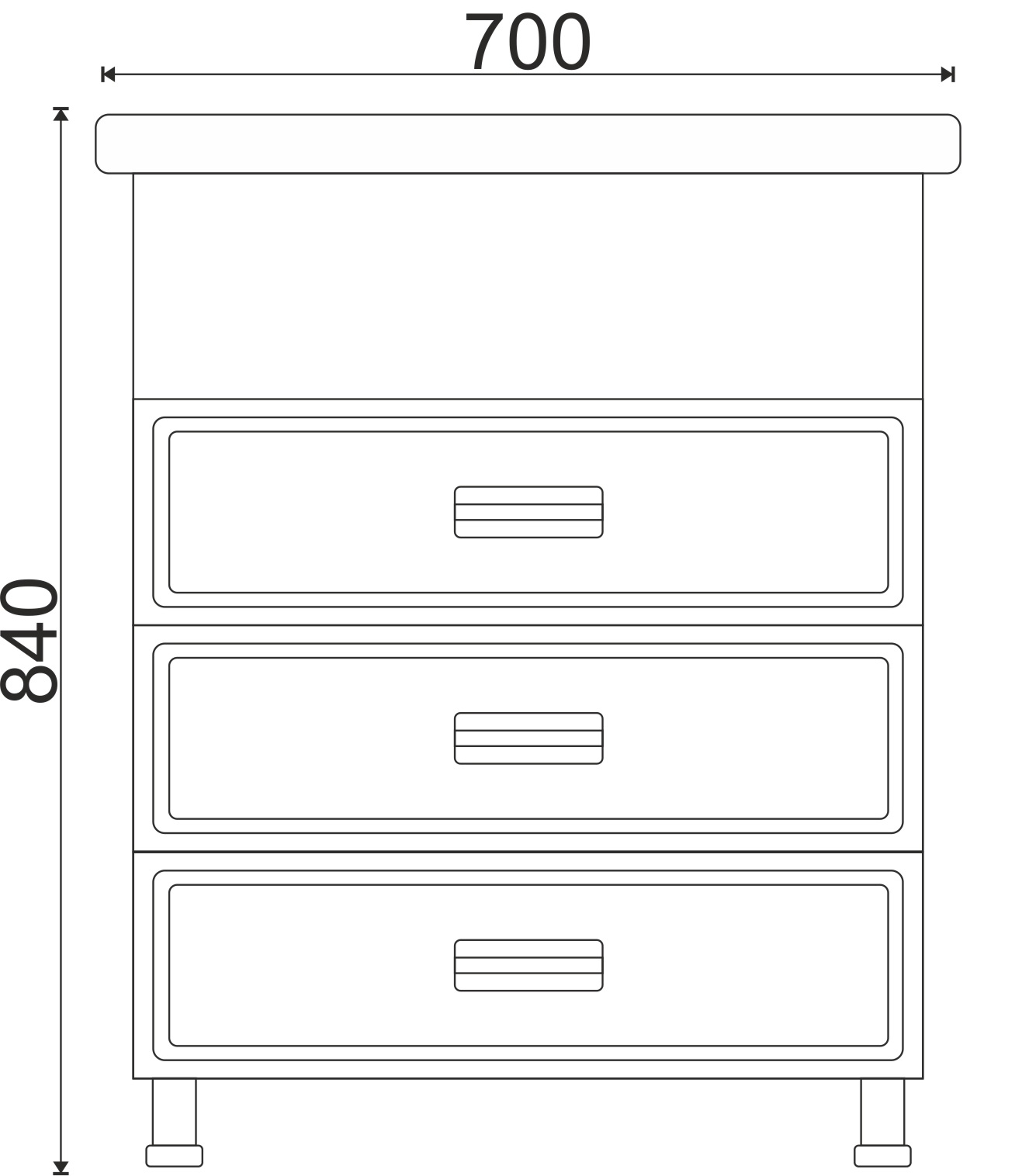 Тумба EvaGold 70 "Одри" (COMO 70) - миниатюра №2