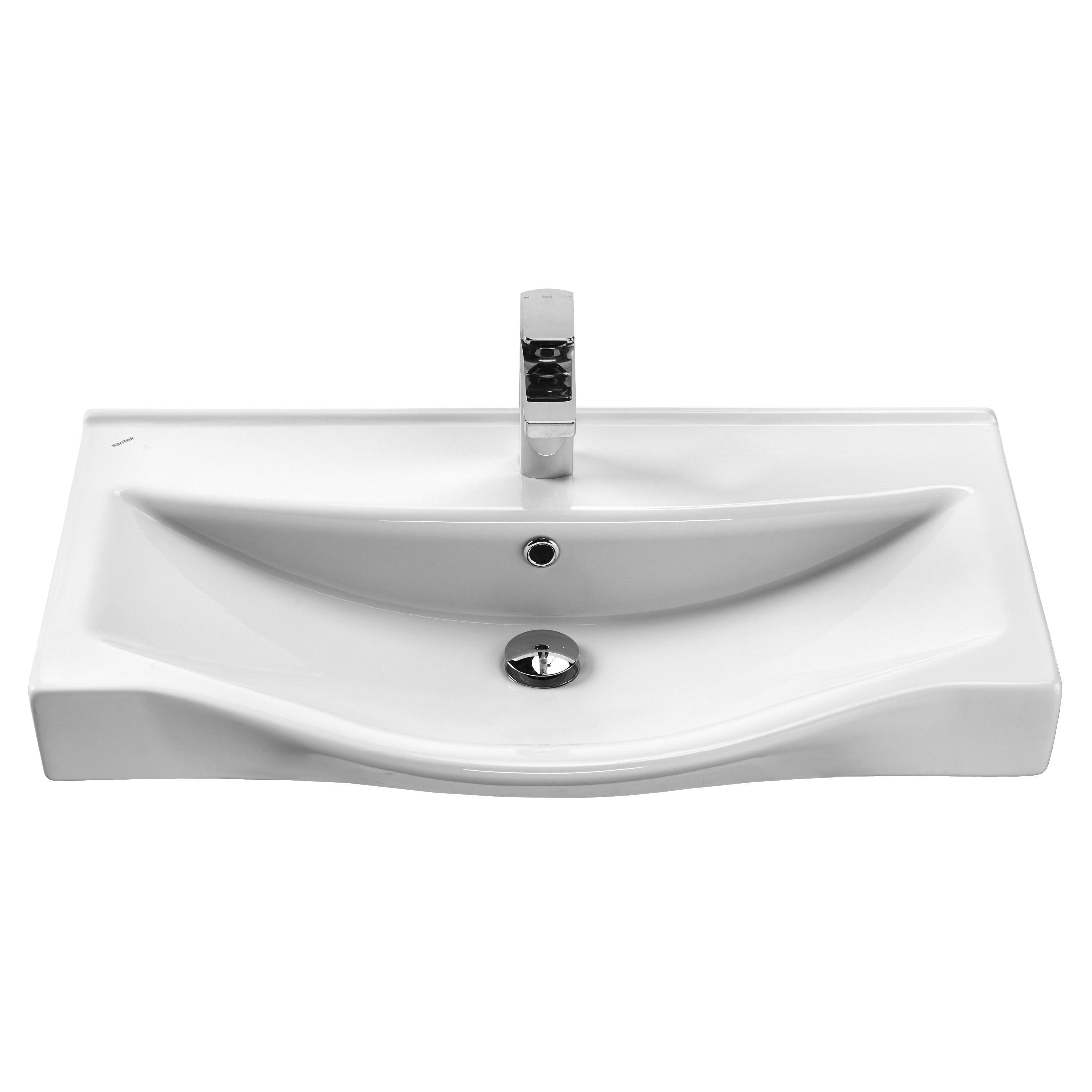 Умывальник мебельный SANTEK Беверли 80 ШВГ800x165x480 (только для мебели AQUATON) - Изображение №3