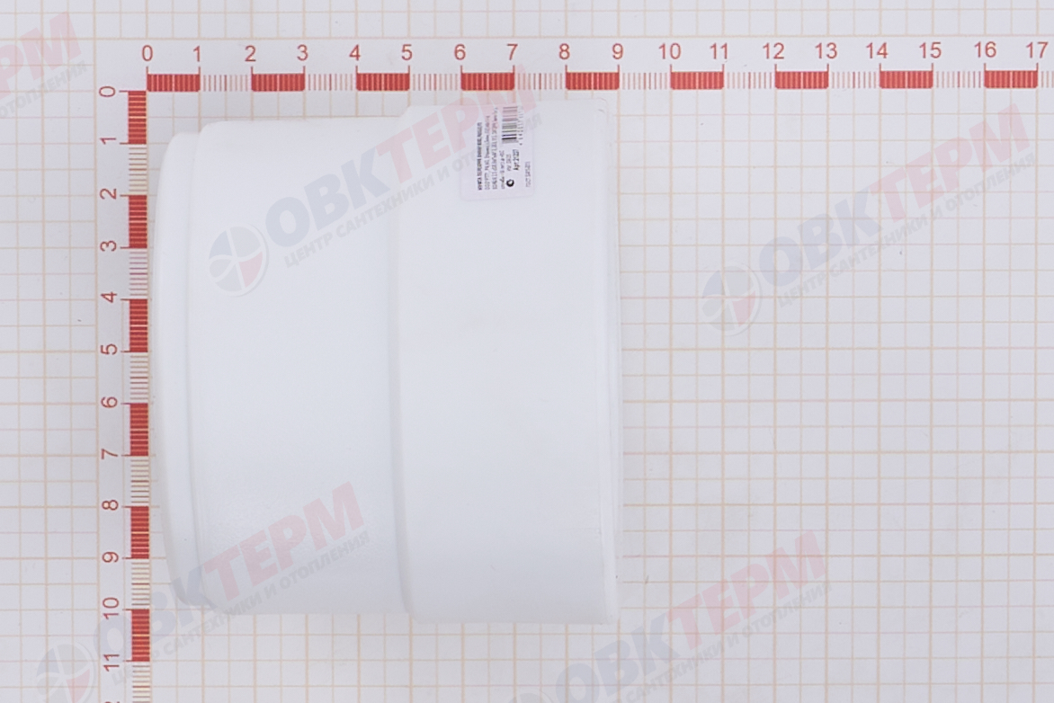 Муфта переход.  ВН  90*63   БЕЛАЯ PP-R   (RTP)    (12/2) - миниатюра №6