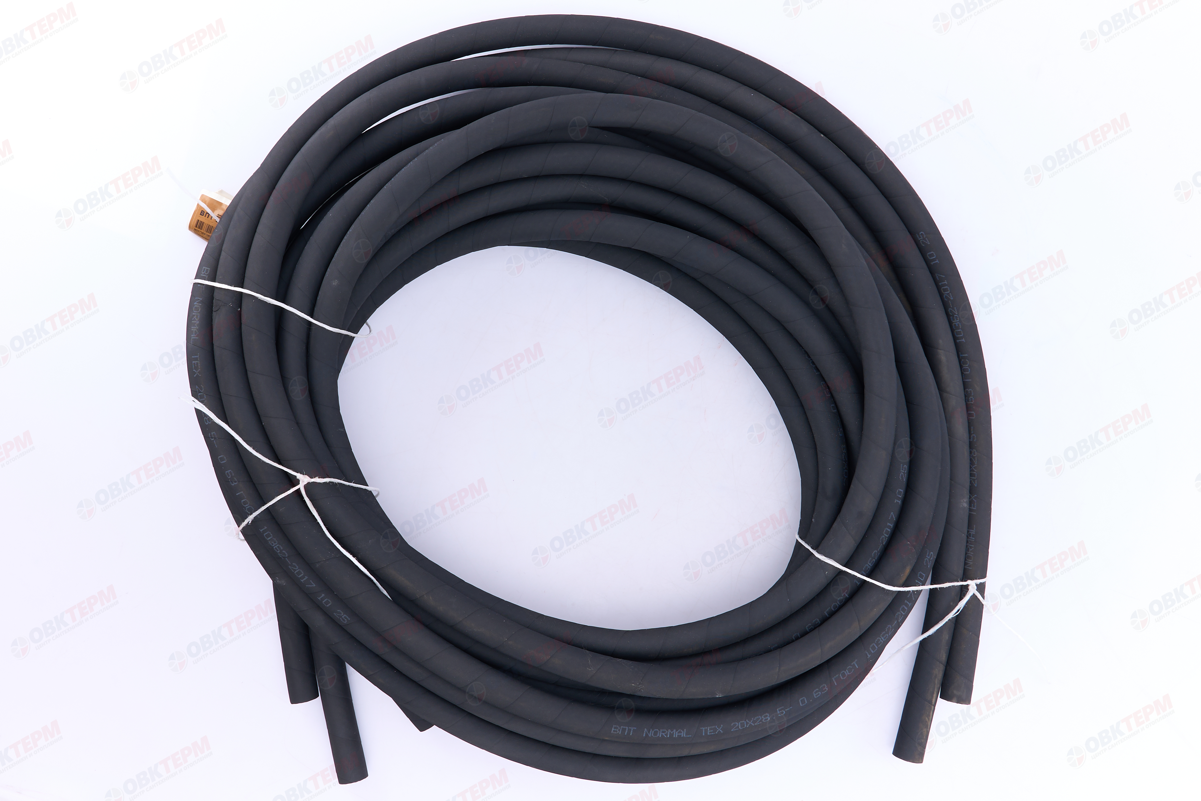 Шланг рукав черный 20х28,5-0,63 МБС рукав кордовый с нитяным каркасом (30м в бухте)(3-отрезка по10м) - миниатюра №2