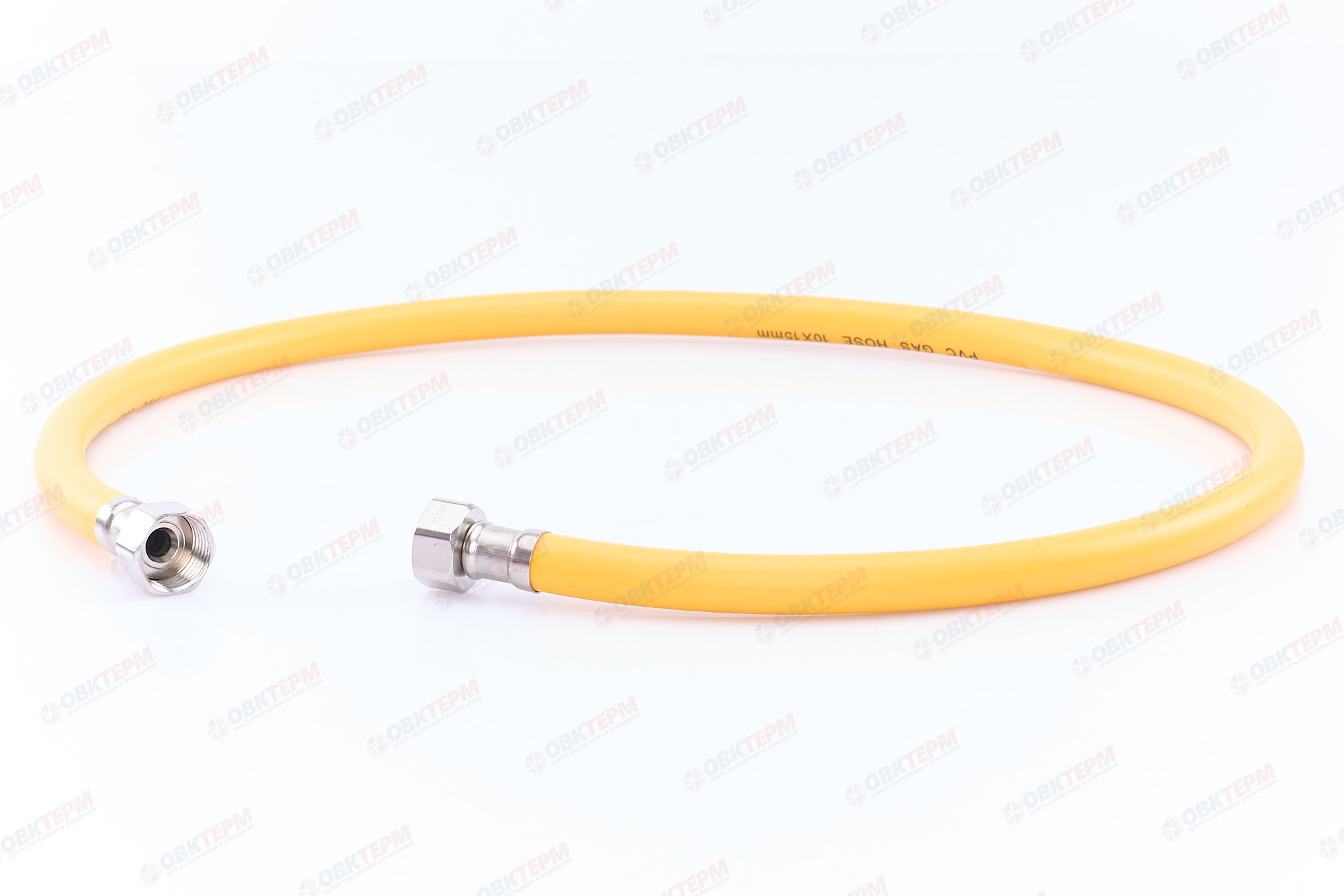 Шланг ЖЕЛТЫЙ газовый   1/2 ГГ  120 см              "OVERCON"      (50) - Изображение №2