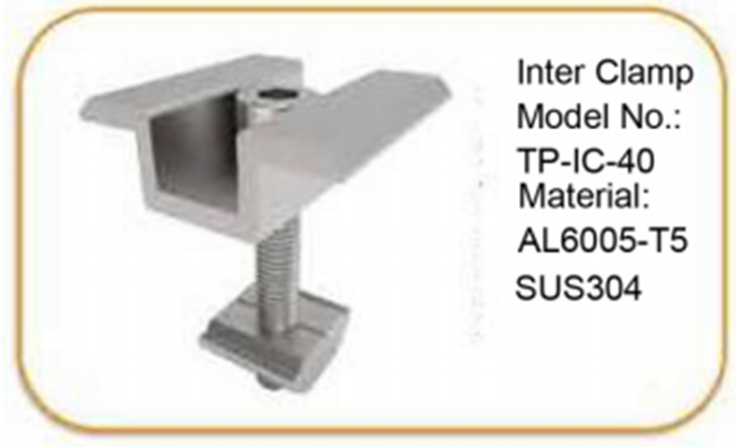 Межпанельный прижим Finvalsolar TP-IC-40 - Изображение №1