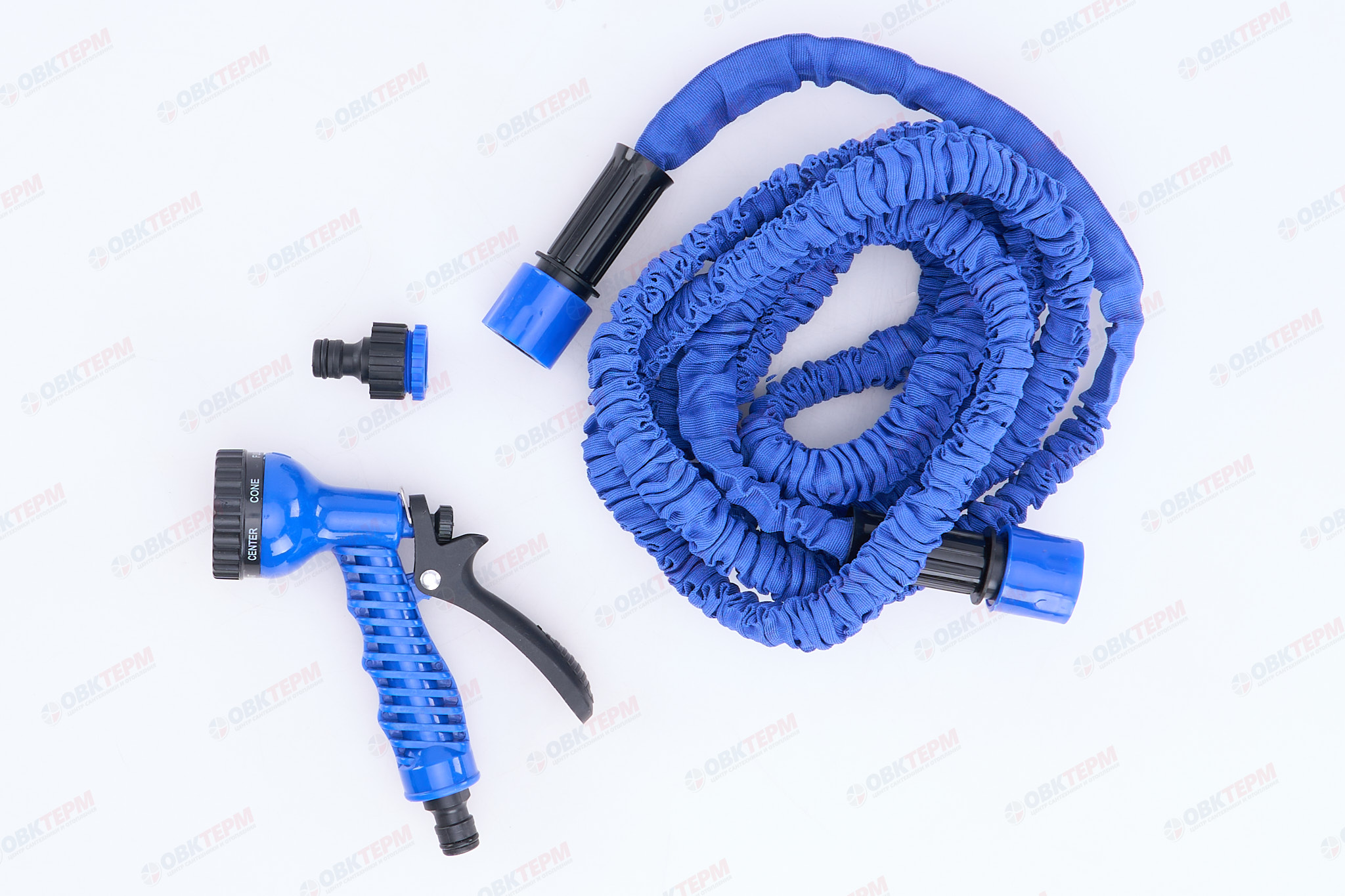 Набор поливочный (шланг раст.7,5м, пистолет-распыл. 7реж.) (ABS+PPR+TPE) (24 шт/ящ) CRAB PL-231 - Изображение №1