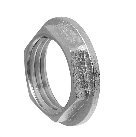 Контргайка с бортиком     1/2"  Никель               ZEISSLER     (420/10) - Изображение №1