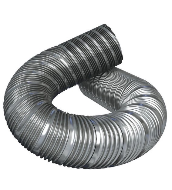 Воздуховод FD спирально-навивной нерж.сталь d120  L1м (11шт/уп) Эра - Изображение №1