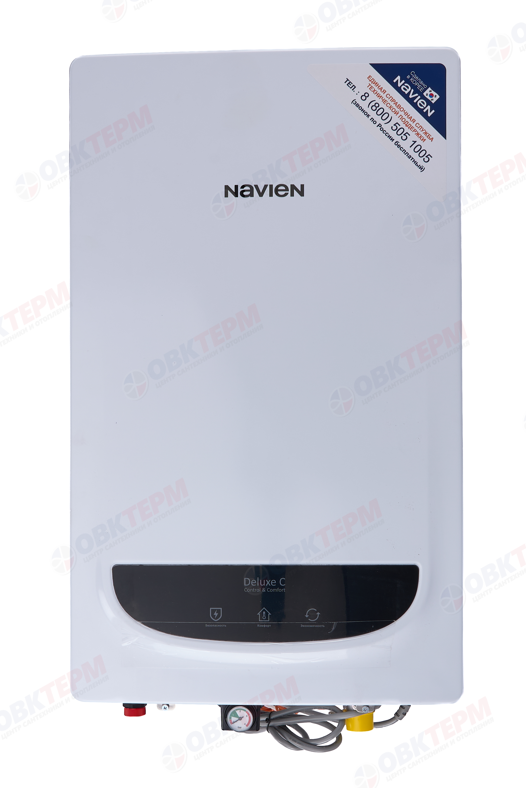 Котел газовый настенный NAVIEN  Deluxe  C - 16K (16 кВт, 2-х конт, турбо,без трубы) - изображение №1