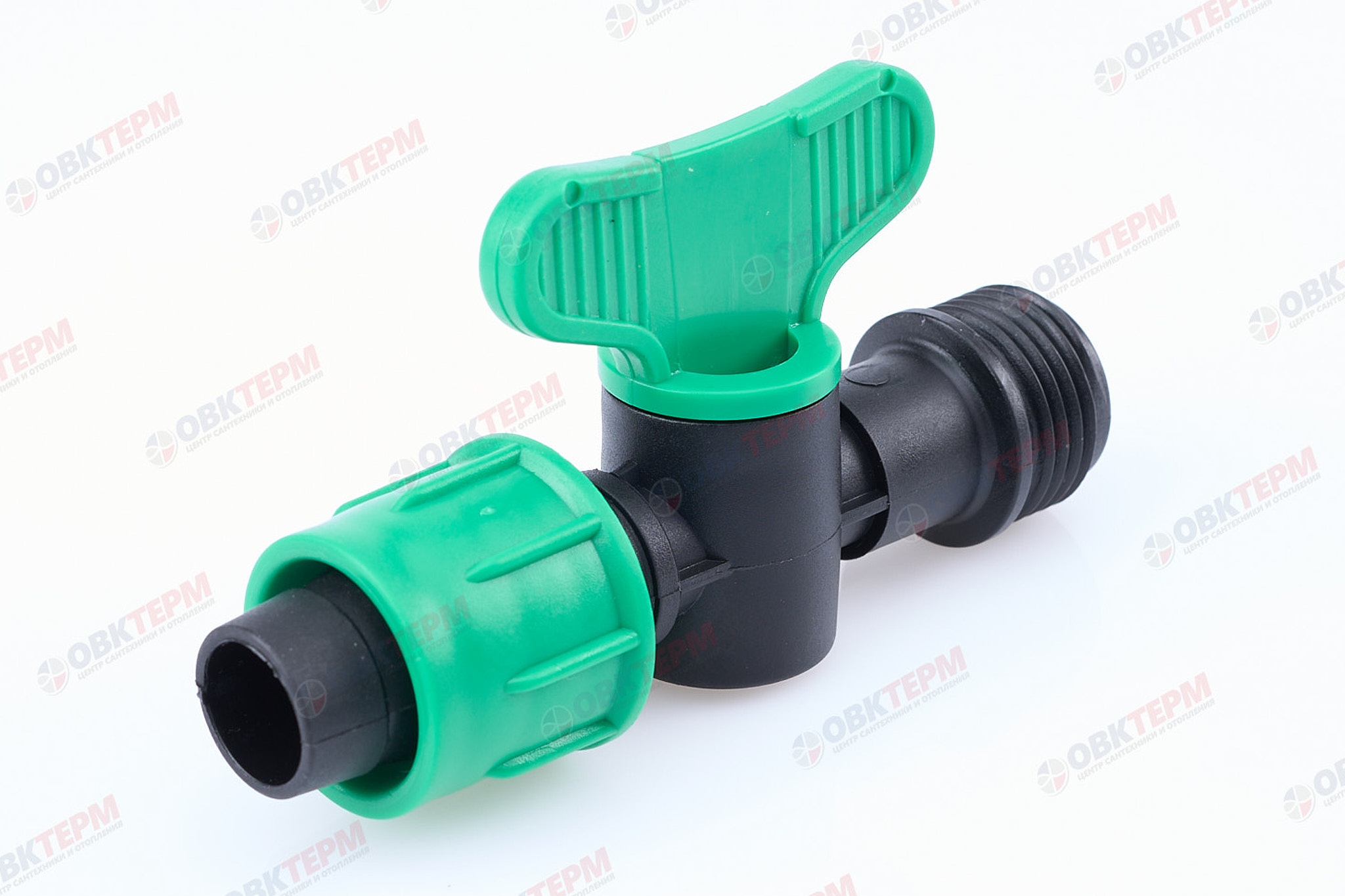 Кран 16x1/2" РН для капельной ленты (500/50 шт)  PLAMIX/CRAB  PL-011-1 - Изображение №1