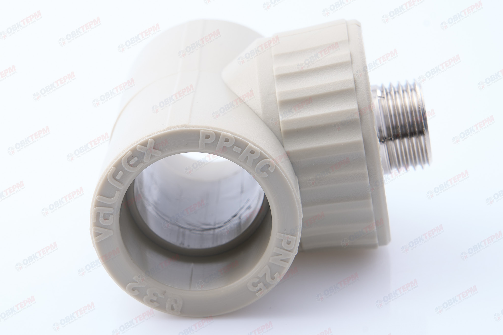 Тройник с МРН  32 * 1/2"      (VALFEX)  серый   (30/10) - миниатюра №3