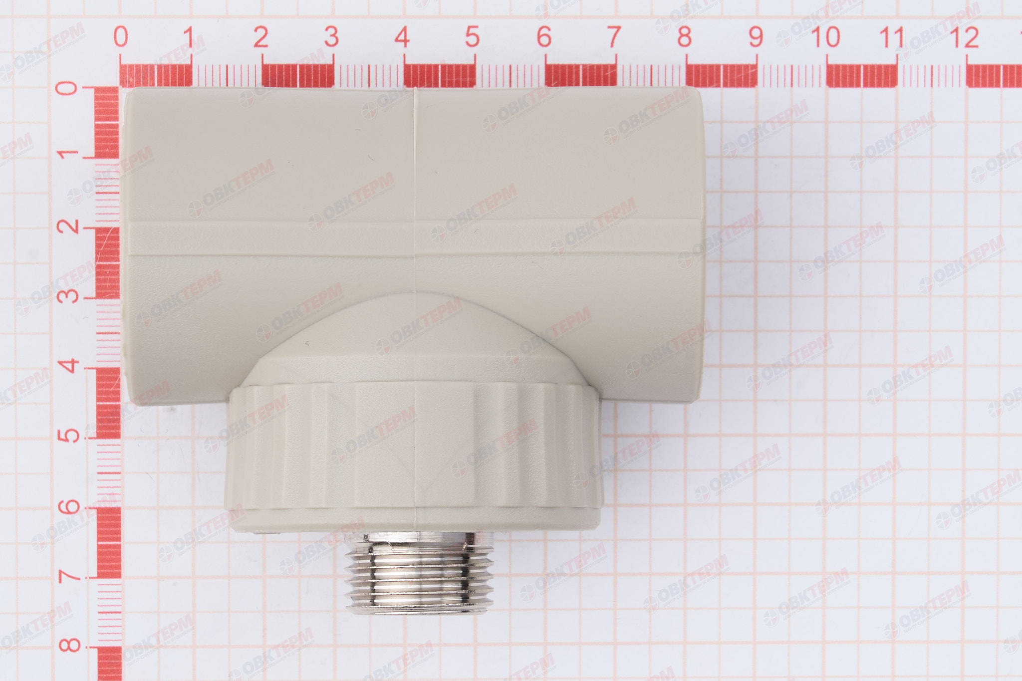 Тройник с МРН  32 * 1/2"      (VALFEX)  серый   (30/10) - миниатюра №5