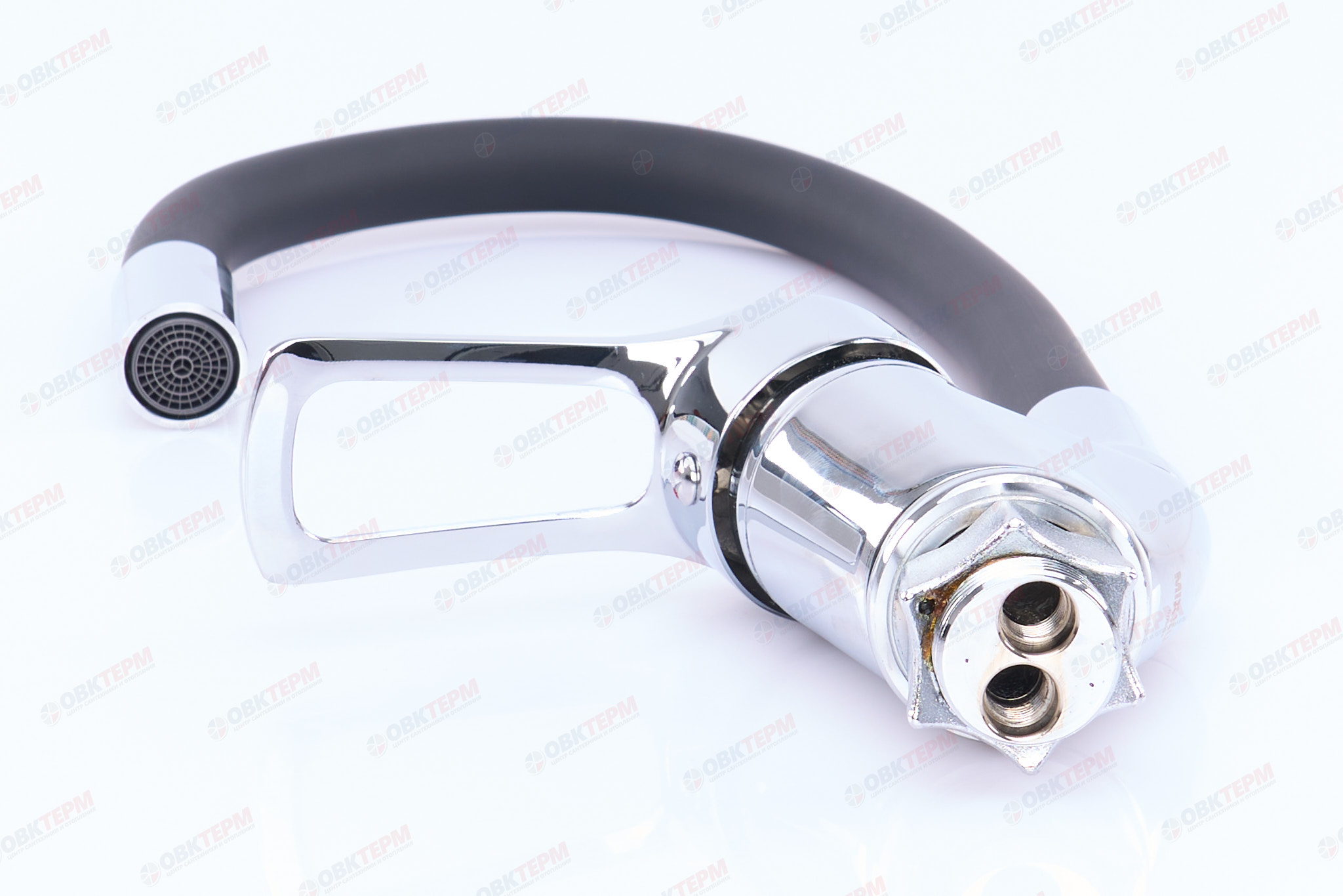 Смеситель д/кухни REFLECTOR MIXXUS FANY 011 (NUT) BLACK-CHROME Ø35 без подводки ГАЙКА  (12 шт/ящ) - Изображение №4