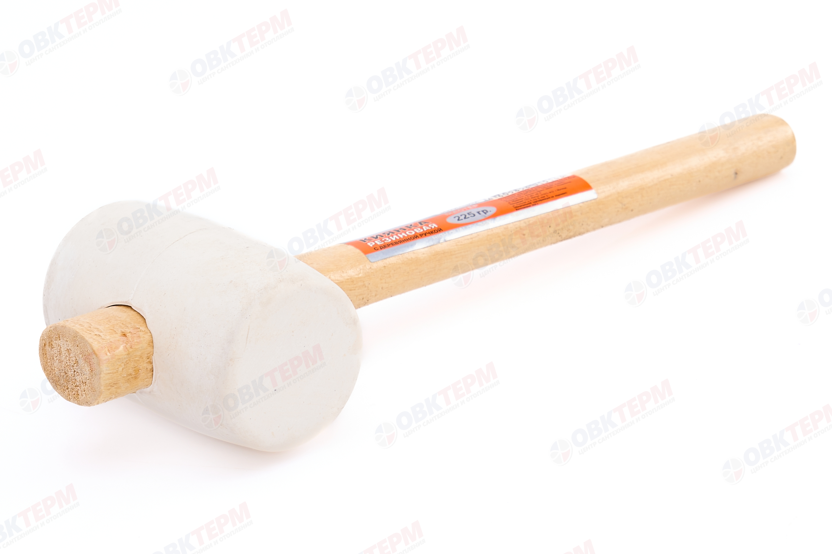 Киянка Мастер с деревянной ручкой, белая резина 225 гр SANTOOL - Изображение №2
