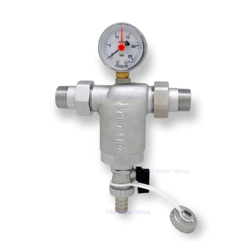 Фильтр с манометром  TIM ZSf.302.0104N  1/2" - изображение №1