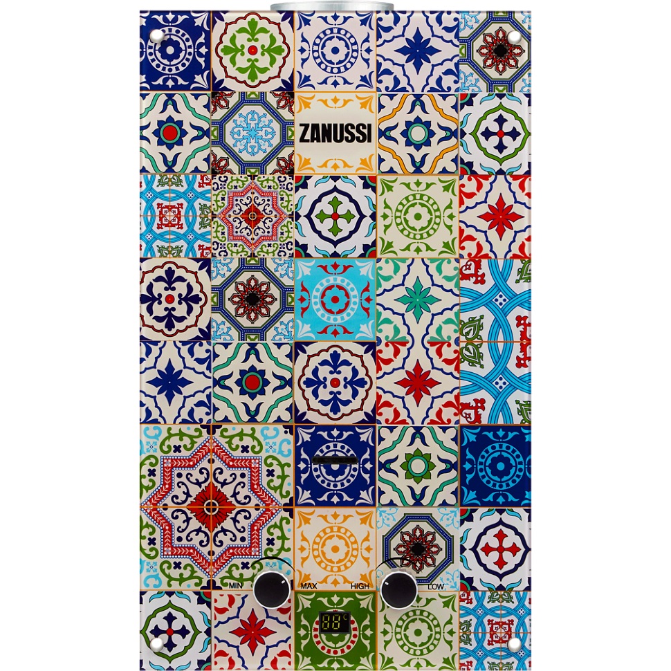 Колонка газовая ZANUSSI GWH  10 Fonte Glass Fregio  (10л/20кВт) - Изображение №5