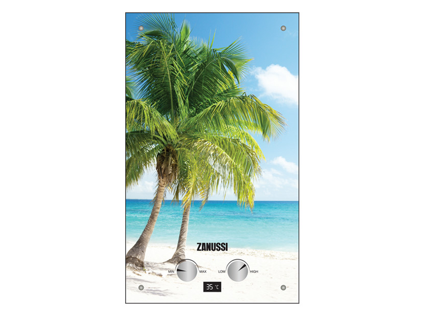 Колонка газовая ZANUSSI GWH  10 Fonte Glass Paradiso  (10л/20кВт) - Изображение №3