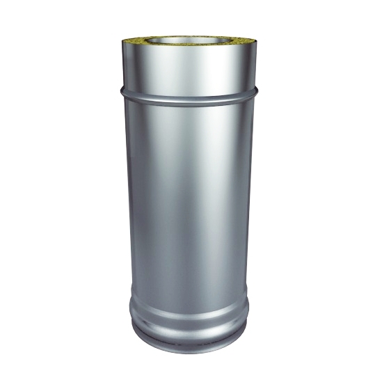 Сэндвич 1,0м (430/0,5 мм) Ф 150*210  Оцинковка + нерж - Изображение №1