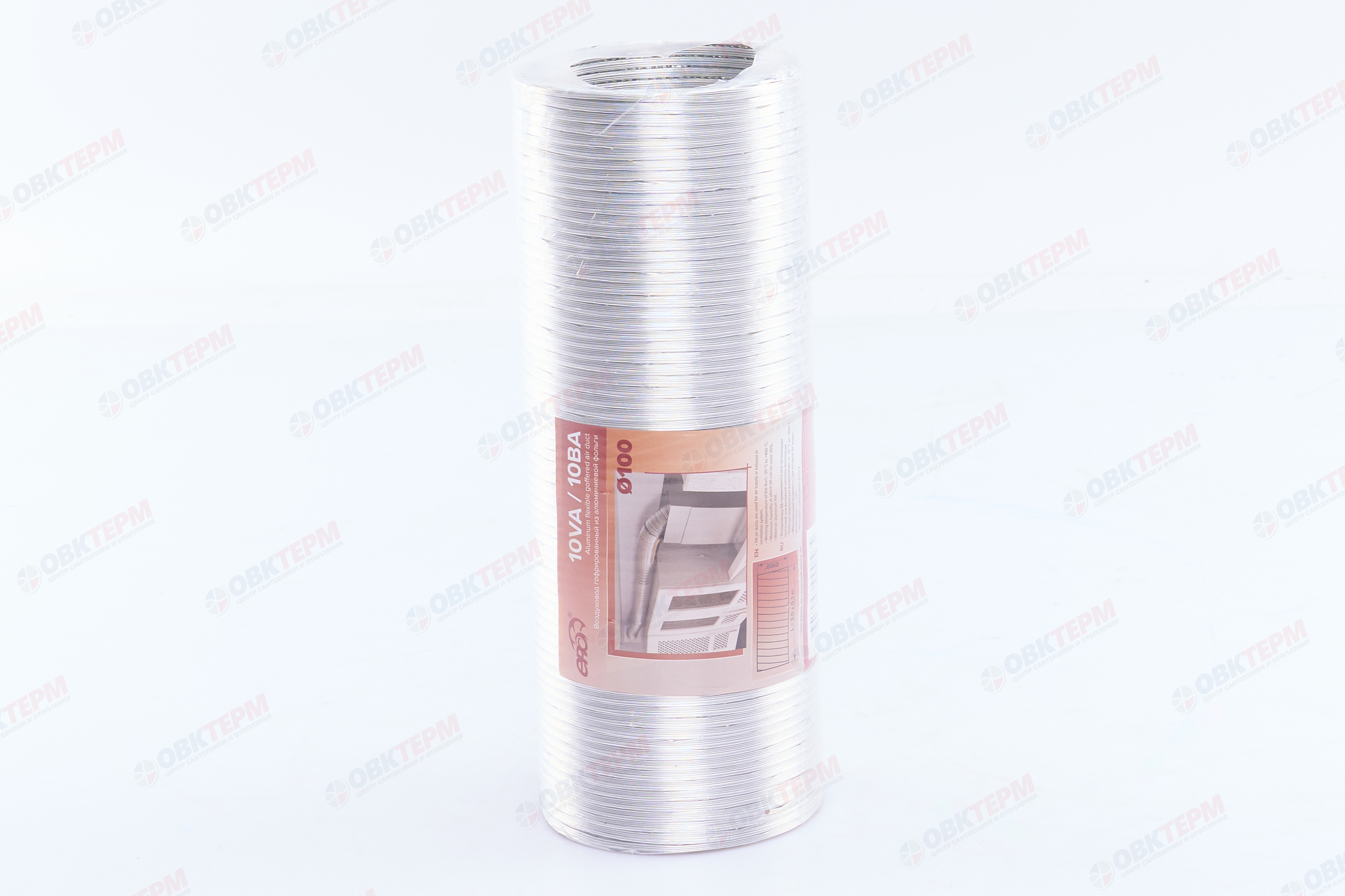 Воздуховод гофрированный алюминиевый d100  L3 м (20шт/уп) Эра - миниатюра №2