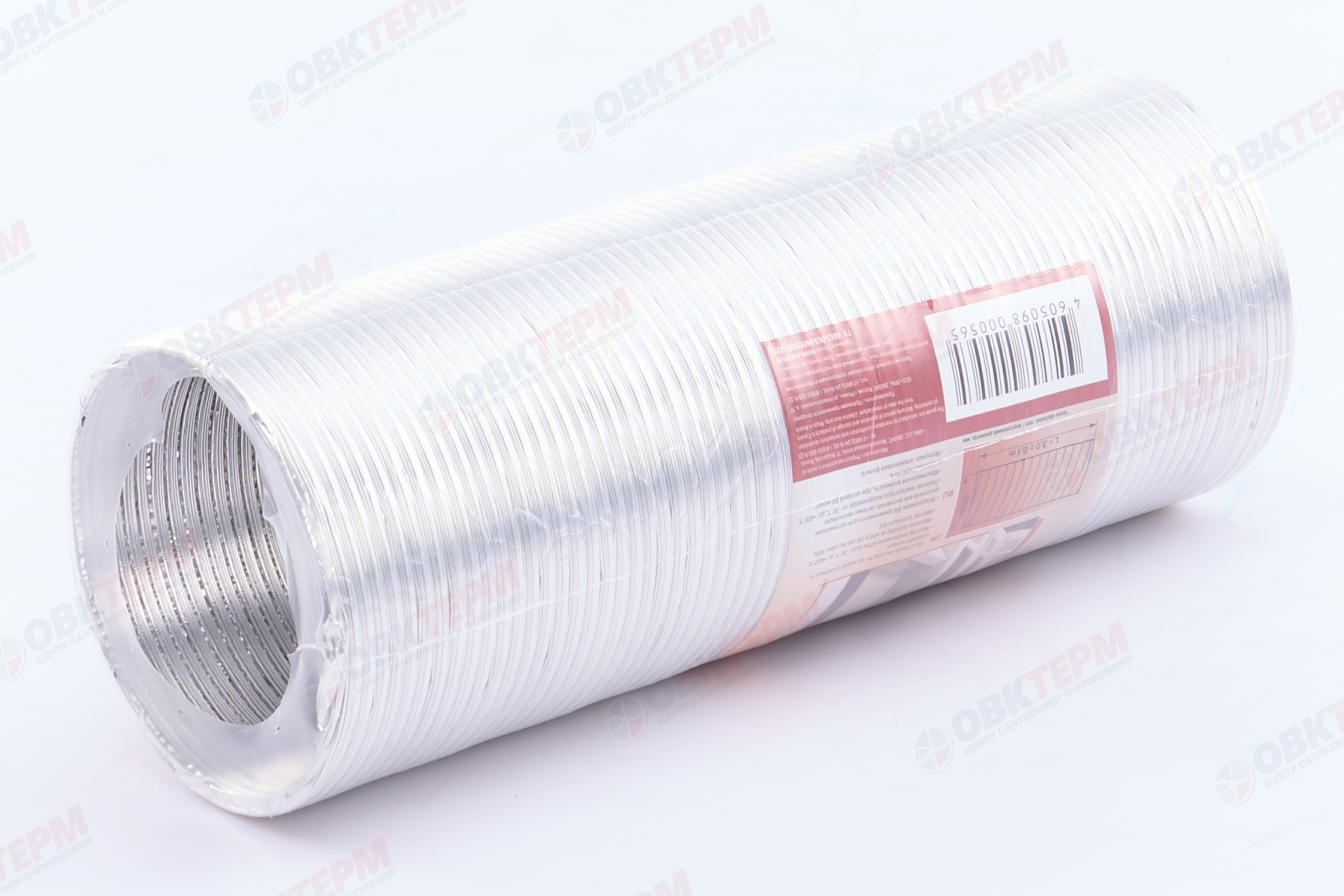 Воздуховод гофрированный алюминиевый d100  L3 м (20шт/уп) Эра - миниатюра №4