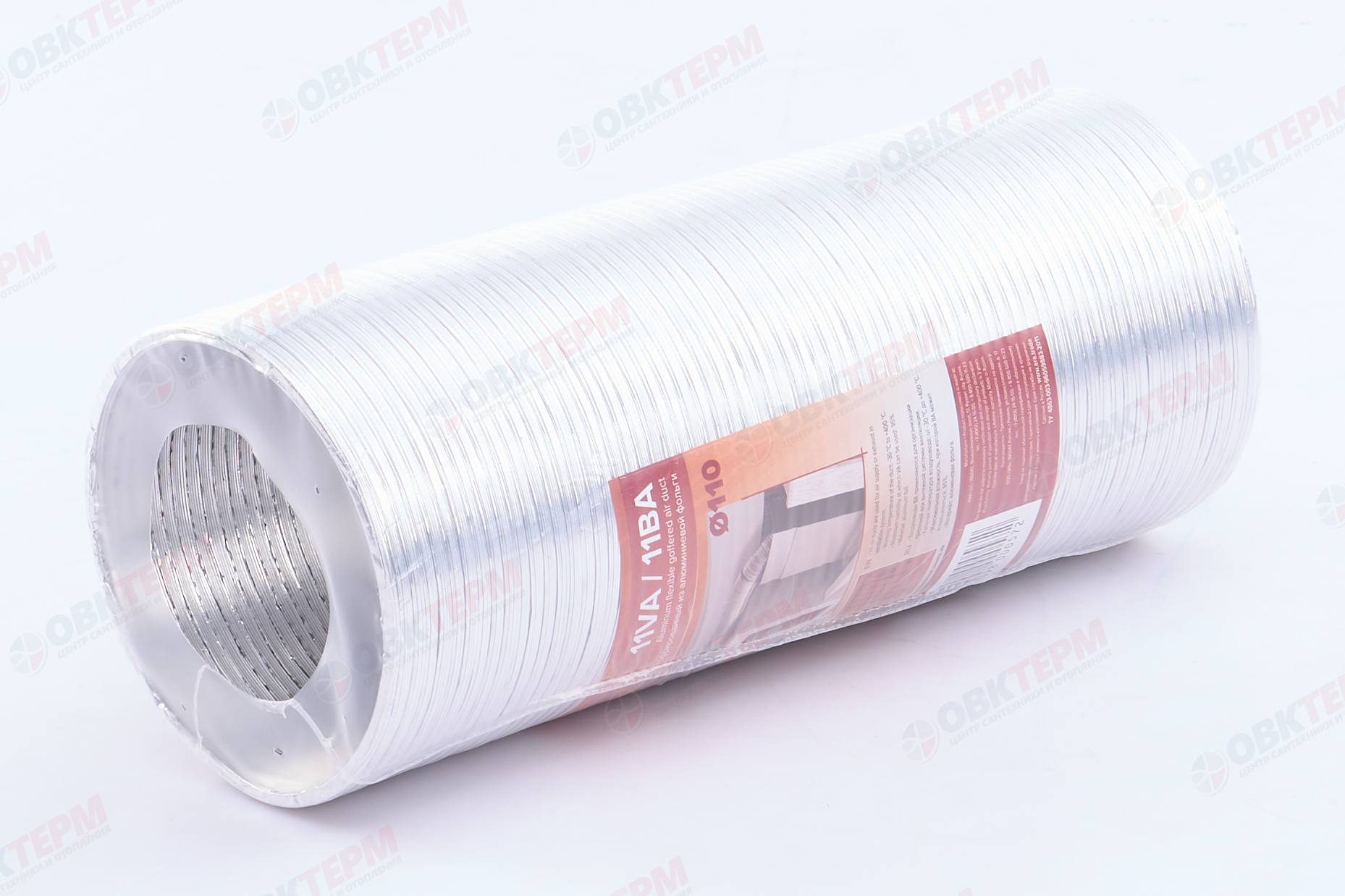 Воздуховод гофрированный алюминиевый d110  L3 м (15шт/уп) Эра - Изображение №4