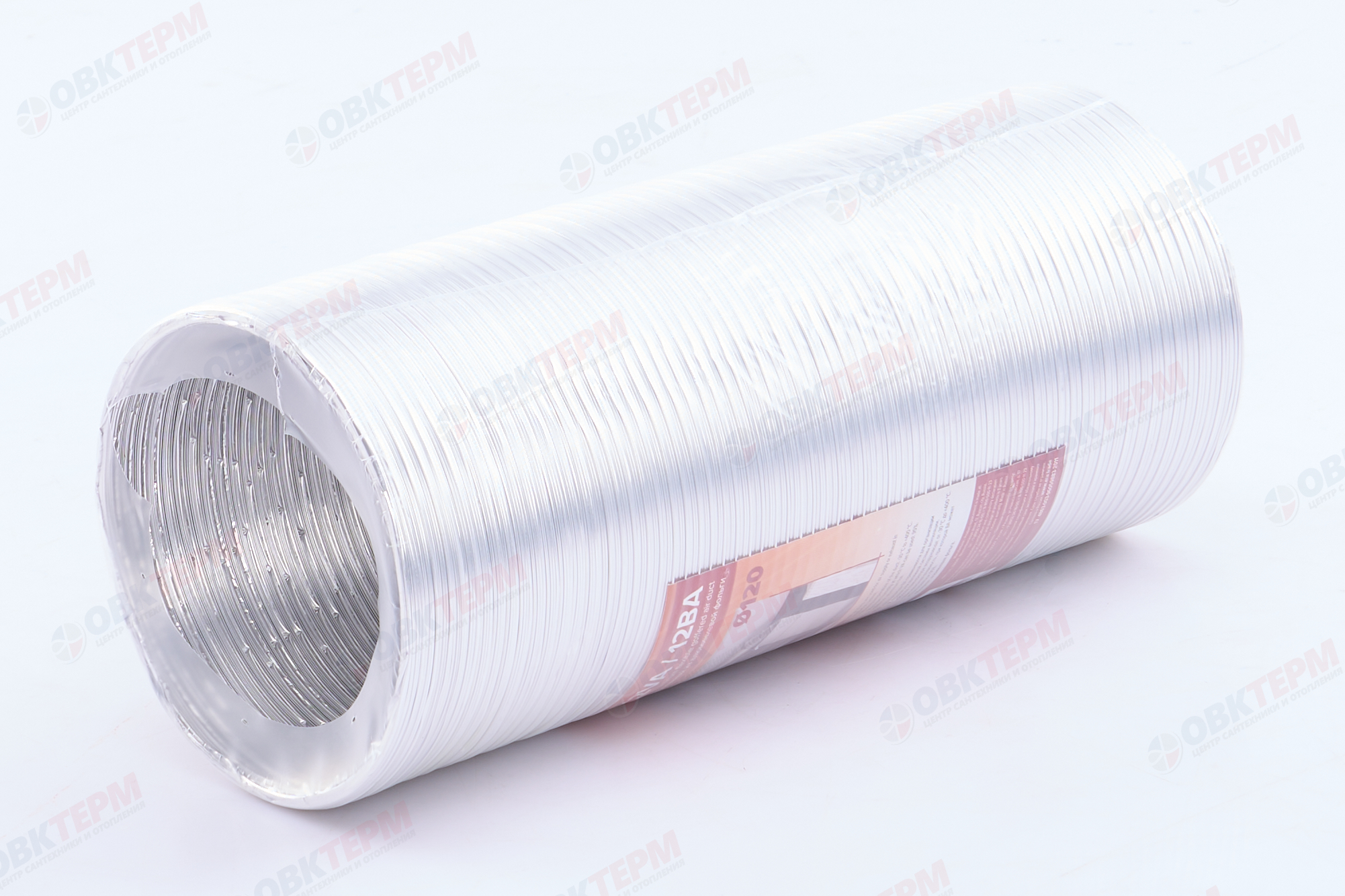 Воздуховод гофрированный алюминиевый d120  L3 м (14шт/уп) Эра - Изображение №4