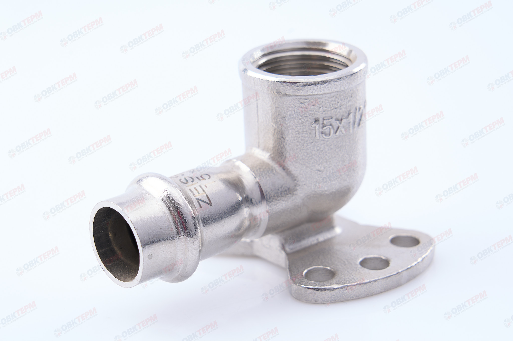 Угол пресс из нерж.ст. установочный  18 х 1/2"В    ZEISSLER  (50/5) - изображение №1
