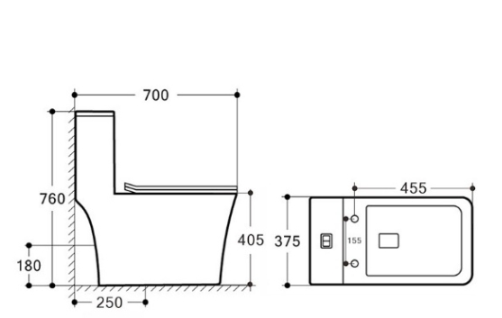 Унитаз-моноблок ALIOTTI ALT-М-35 безободковый SC, ультратонкое, дюропласт. (700*375*760) - Изображение №2