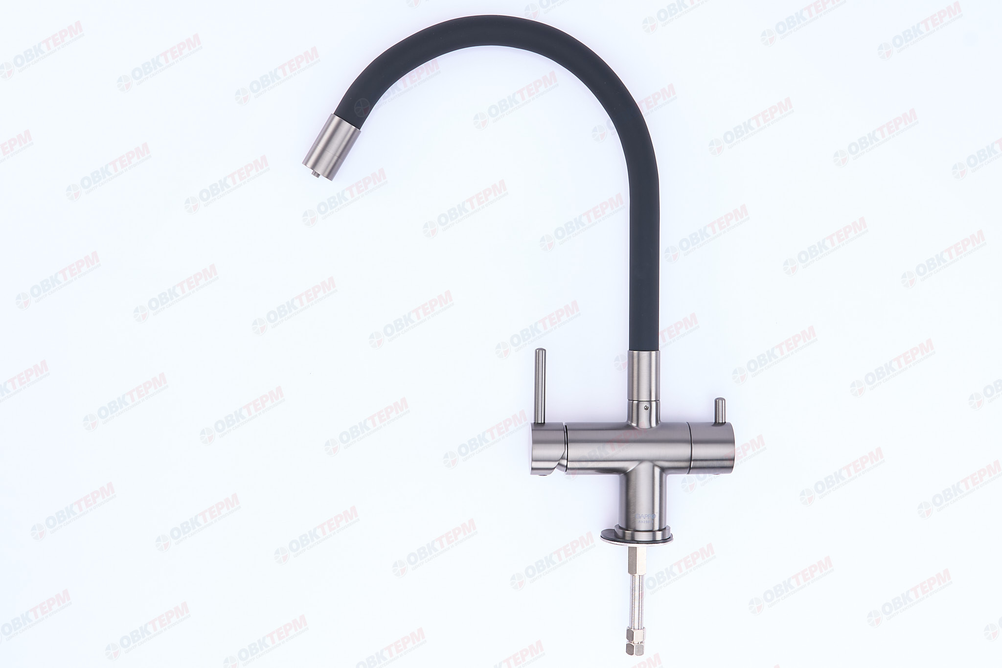 Смеситель д/кухни под ФИЛЬТР GAPPO G4398-39 латунь /оружейная сталь /Ø35 /шпилька - Изображение №4