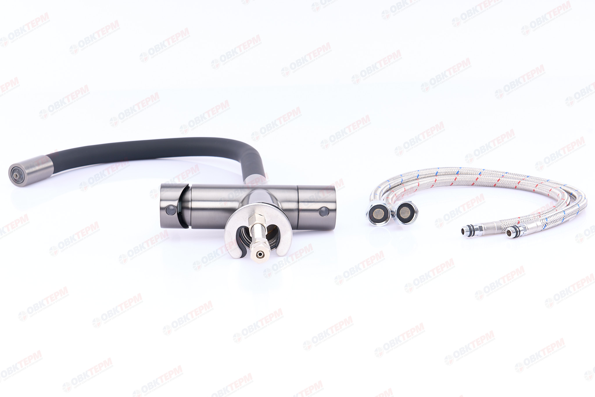 Смеситель д/кухни под ФИЛЬТР GAPPO G4398-39 латунь /оружейная сталь /Ø35 /шпилька - миниатюра №6