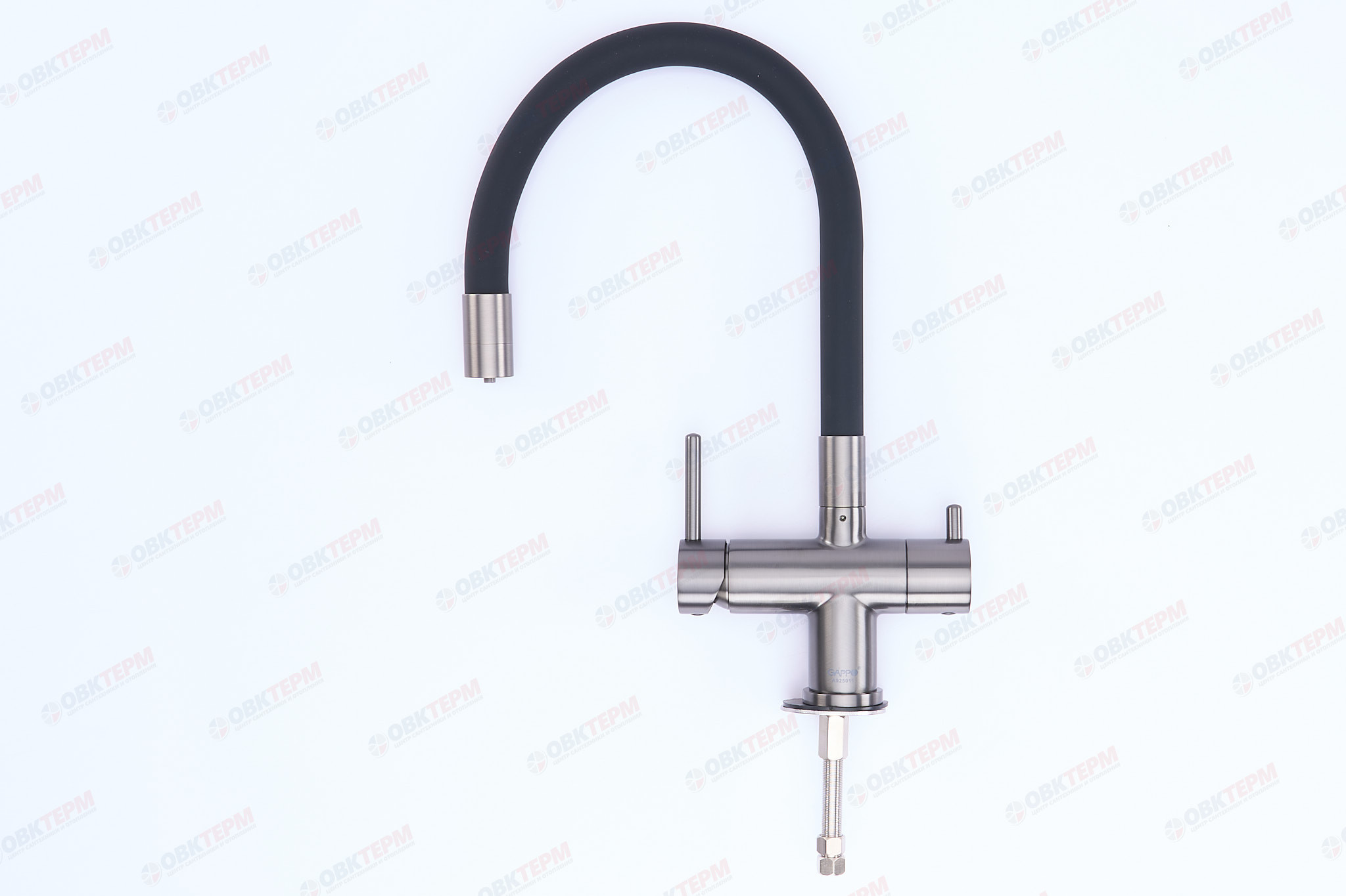 Смеситель д/кухни под ФИЛЬТР GAPPO G4398-39 латунь /оружейная сталь /Ø35 /шпилька - миниатюра №9