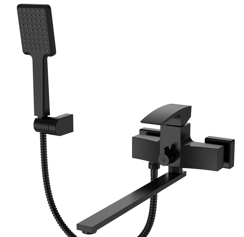 Смеситель д/ванны длинный KOER KB-42007-05  (Цвет черный) (8шт/ящ) - Изображение №1