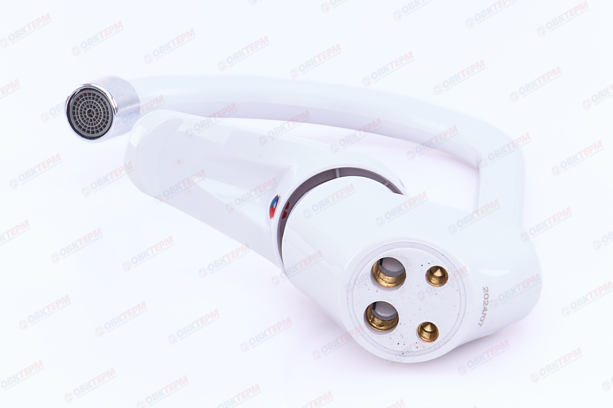 Смеситель д/кухни PLAMIX AFINA-011 White /ABS-пластик (без подводки) (20 шт/ящ) - миниатюра №4