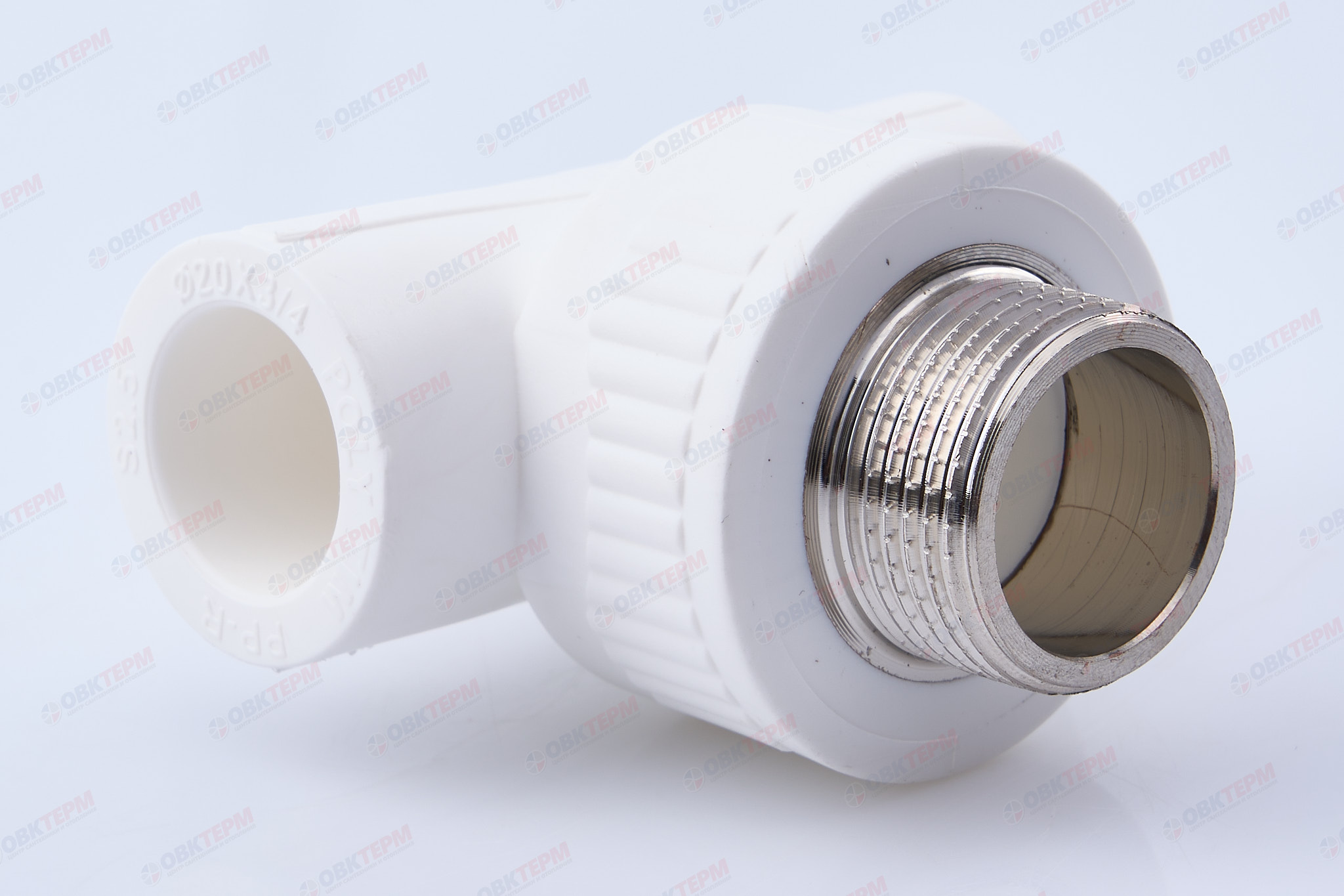 Тройник с МРН 20 * 3/4" * 20     (белый)   (75/5)  (TIM) - изображение №1
