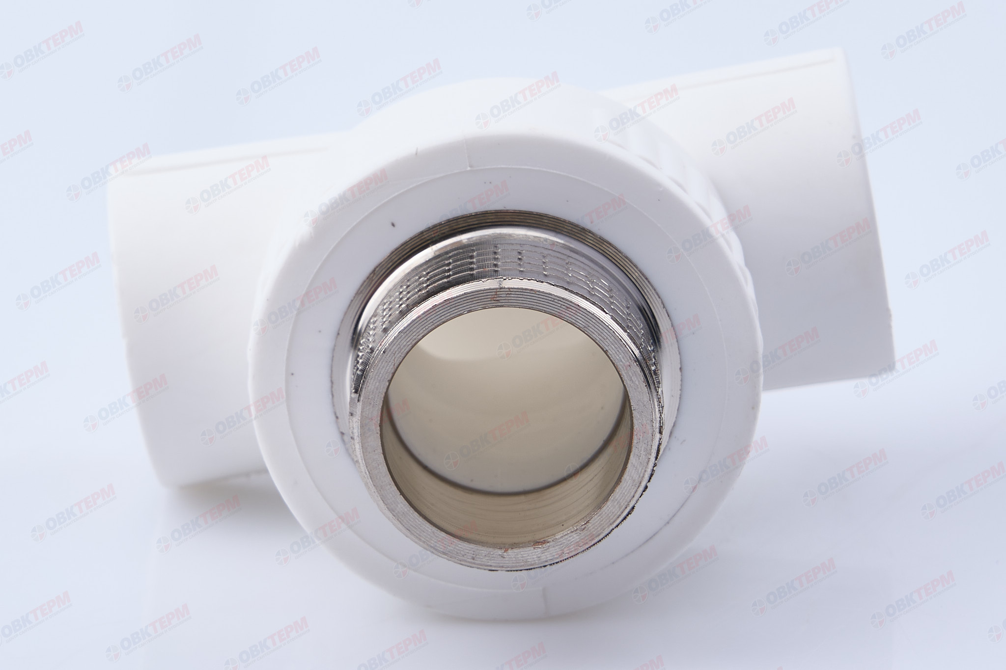Тройник с МРН 20 * 3/4" * 20     (белый)   (75/5)  (TIM) - миниатюра №4
