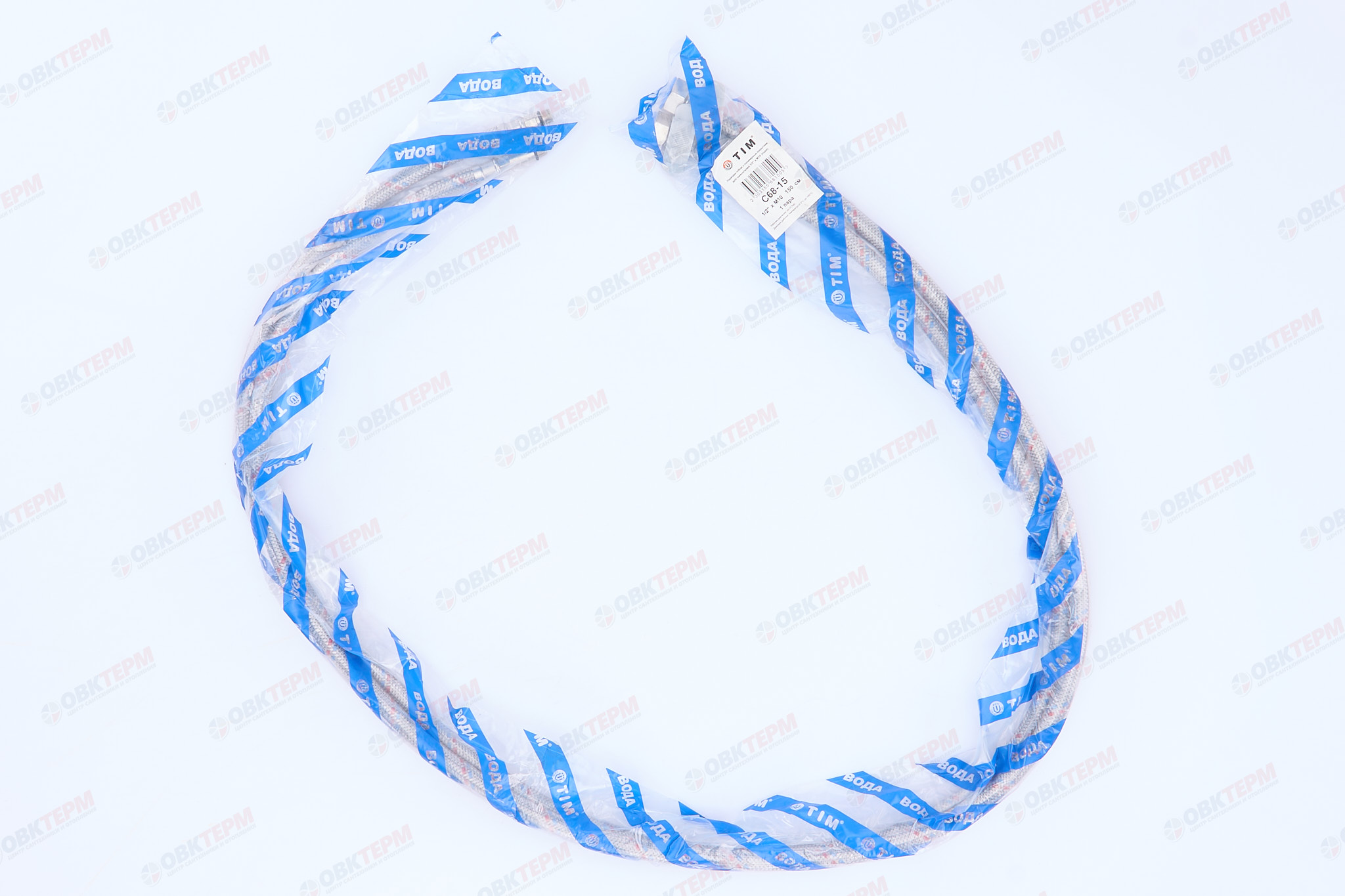 Шланг 1/2" игла,  в силикон. обмотке (пара)  1,5 м   TIM   (1шт/50ящ) - миниатюра №3