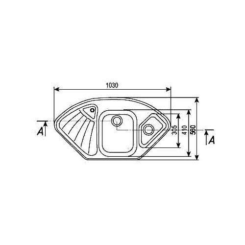 Мойка Ulgran U - 501 - 344  (ультра черный) - миниатюра №2